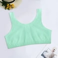 thumbnail image 3 of DuoJiaJ Women's Tank Style Cotton Sports Bra T-Shirt Bras Green, 3 of 4