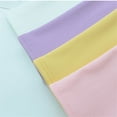 thumbnail image 6 of Ruyang Baby Girls Ruffle Tops Plain Long Sleeve Crewneck Cute Shirt Kids Cotton Thermal Tshirt Solid Soft Basic Tee, 6 of 9