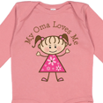 thumbnail image 4 of Inktastic My Oma Loves Me Granddaughter Girls Long Sleeve Baby Bodysuit, 4 of 5