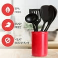 thumbnail image 3 of Cooking Utensils - 10 Nylon Stainless Steel Kitchen Supplies - Non-Stick and Heat Resistant Cookware set - New Chef's Gadget Tools Collection - Great Silicone Spatula - Best Holiday Gift Idea., 3 of 7