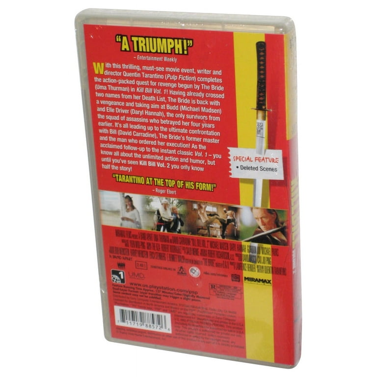 Kill Bill Vol. 2 Sony PSP Video UMD Movie Disc Walmart