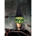 thumbnail image 4 of Wovilon Halloween Bathroom Decor, Halloween Witch Mask With Hat Long Hair Grimace Mask Scary Dance Performance Props, 4 of 8