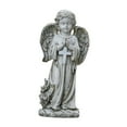 thumbnail image 3 of Estatua de ángel de resina con energía solar para jardín, decoración de cementerio, adorno de césped, regalos de jardinería, peso ligero, altura 30 cm, 3 of 8