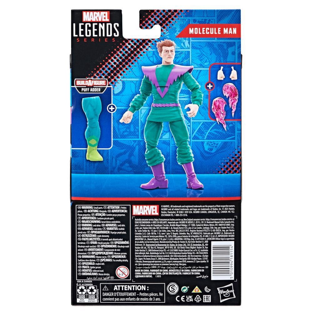 Marvel Legends Series: Molecule Man Marvel Classic Comic Action Figure (6”)