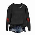 thumbnail image 5 of FDGIU ‌Valentine's Day Shirt Women, Heart Print Long Sleeve T-Shirt with Crew Neck for Valentine's Outfit & Casual Wear, 5 of 6