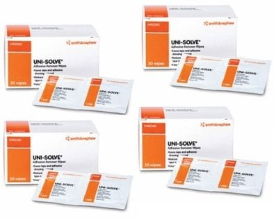 UniSolve Adhesive Remover Wipes Box of 50 - 4 Pack