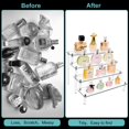 thumbnail image 3 of Gonice 4 Tier Acrylic Clear Display Riser, Display Stand for Perfume, Cupcake, Funko POP and Cosmetic, Display Shelf for Decoration and Organizer, 3 of 6