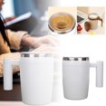 thumbnail image 3 of Automatic Stirring Coffee Cup Rechargeable Stainless Steel Self Stirring Mug with Lid Capacity 380ml for Effortless Beverage Preparation, 3 of 8