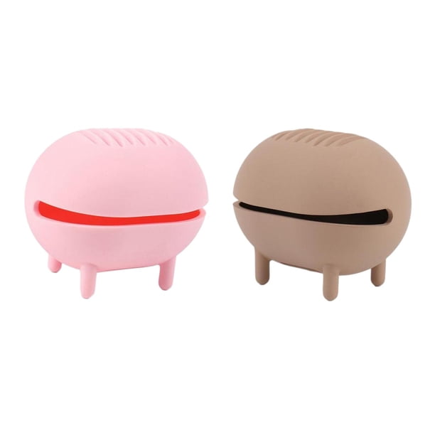 Soporte de Esponja de Maquillaje Baoblaze 2 Piezas Diseño Hueco Marrón y Rosa
