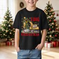 thumbnail image 2 of sdbrld Boys Christmas Short Sleeve Graphic Crewneck T-Shirt for 1T 2T Toddler Kids Holiday Black Sizes 1-2 Years, 2 of 5