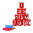 thumbnail image 1 of koolsoo Bean Bag Toss Game Carnival Teen Family Holiday Party Knockdown Can Game Set, 1 of 9