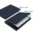 thumbnail image 4 of Case for 6.8" Kindle Paperwhite 11th Generation 2021 / Kindle Paperwhite Signature Edition, PU Leather Cover, Protective Sleeve Folio Case for Kindle E-Reader with Auto Sleep/Wake, Dark Blue, 4 of 7