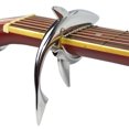 thumbnail image 1 of Cejilla de guitarra de aleación de zinc Shark Capo para guitarra acústica y eléctrica con buena sensación en la mano, sin zumbidos de trastes y duradera (plata), 1 of 5