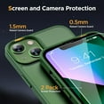 thumbnail image 4 of 3-in-1 Entronix Bundle for iPhone 15, Magnetic Sturdy Matte Case 2 Screen Protector, Green, 4 of 7