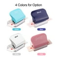 thumbnail image 2 of 6-Hole Paper Punch Handheld Metal Hole Puncher 5 Sheet Capacity 6mm for A4 A5 B5 Notebook Scrapbook Diary Planne, 2 of 3