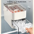 thumbnail image 3 of Langgg Easy Release Ice Maker Tray With One Click Demolding Function Multi Layer 56 grid beige, 3 of 6