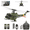 2 Battery, variant on YUXIANG F07-V Remote Control Helicopter, 1/34 Scale UH-1 Huey 6CH Brushless Flybarless RC Helicopter, 3D/6G Stabilized RTF Military Aircraft Model for Adult