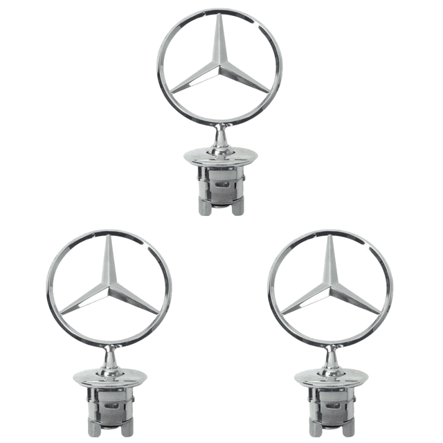Insignia Con Símbolo Cromado Adorno para Capó Mercedes W124 W202 W203 W204