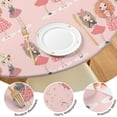 thumbnail image 4 of Doll Princess Pattern Round Fitted Tablecloth with Elastic Edge,Dining Table Cover Waterproof,Outdoor Round Tablecloth for Camping,Dining,Indoor and Outdoor, 4 of 7