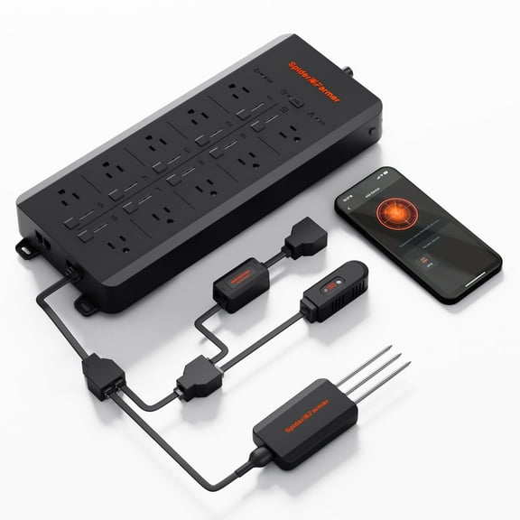 2025 Spider Farmer Genius Grow System AC10 Power Strip Kit App-Based Smart Strip