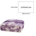 thumbnail image 5 of Djunllk Throw Blanket for Couch - Purple Super Cozy Soft Blanket, Fluffy Throw Blanket All Year Round Home Decor Fuzzy Warm Gifts for Women 59.0" x 78.7", 5 of 6
