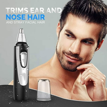 【2019 Valentine's Day Gifts】Ear and Nose Hair Trimmer Clipper - Professional Painless Eyebrow and Facial Hair Trimmer for Men and Women, IPX7 Waterproof Dual Edge Blades for Easy