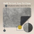 thumbnail image 6 of Evideco French Home Goods Urban Concrete 3-Piece Bath Mat Set – Includes Standard, Runner, and Contour, 6 of 10