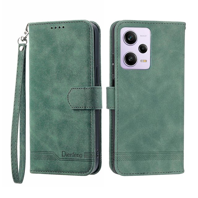 Funda romántica para Redmi Note 12 Pro 5g con cordón, orificio para altavoz, ranuras para tarjetas, función billetera, función atril y protección contra caídas.