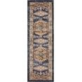thumbnail image 2 of Unique Loom 3135400 2 x 6 ft. Larissa Utopia Runner Rug, Navy Blue, 2 of 6