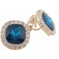 thumbnail image 2 of ™ Luxury Bridal Rhinestone Crystal  Shape Clip on Earrings Non Piercing for Women Ear Clip, 2 of 13