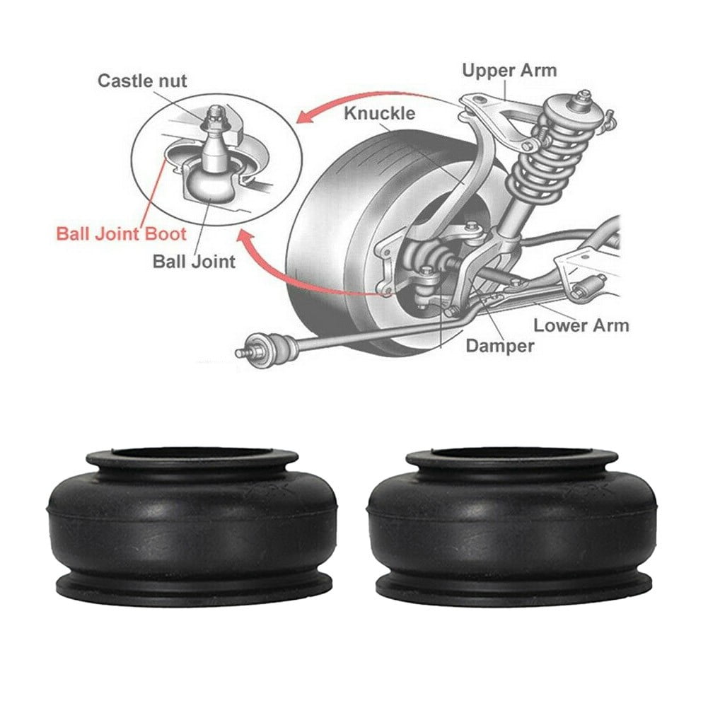 2 X HQ Rubber Ball Joint Dust Boots Suspension Replacement Rubber Boot 