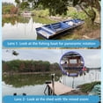 thumbnail image 4 of (excluding video card) Home outdoor monitoring camera dual-screen monitoring wireless monitor three panoramic night vision high-definition wifi ball machine, 10x zoom magnification, 4 of 8