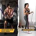thumbnail image 5 of 2pcs 360 Rotation Metal Resistance Bands, Pull Up Handle with Extra-Gripped Knurled Surface, Heavy Duty Industrial Grade Steel Stretch Attachment Handles for Elastic Band Workouts Home Gym, 5 of 5