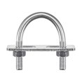 thumbnail image 1 of Unique Bargains Round U-Bolts 6 Sets 35mm Inner Width 60mm Length M8 with Nuts and Plates, 1 of 5