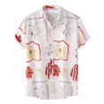 thumbnail image 3 of XDZJLR Mens Shirts for Short Sleeve Button Down Tropical Summer Beach Shirts for Men, 3 of 7