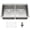 Double Bowl, With Ledge, variant on 33x19 Inch Undermount Kitchen Sink, Double Bowl Flat Bottom Design, 16 Gauge 304 Stainless Steel Construction, 10 Inch Deep, Includes Bottom Grid and Drain Assembly