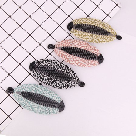 Masteelf 4pcs Banana Hair Clips Women Fine Hair Thick Hair Decorative Clips Curly Hair Accessories