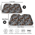 thumbnail image 3 of Fotbe Colorful Screws Car Windshield Sunshade | Sun Visor Protector Front Window Shade, Keeps Out UV Rays, Keeps Your Vehicle Cool-Small, 3 of 7