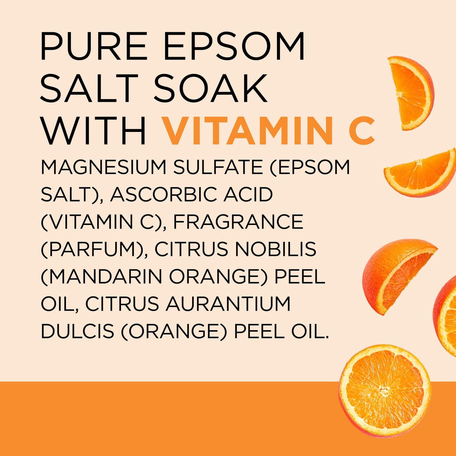 Dr Teal’s Salt Soak with Pure Epsom Salt, Glow & Radiance with Vitamin C & Citrus Essential Oils, 1.36 kg