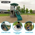 thumbnail image 5 of Lifetime Kid’s Adventure Tower Swing Set with Slide, Climbing Wall, Belt Swings and Trapeze Bar (91200), 5 of 14
