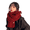 Red, variant on Mens Scarf,Romantic Gesture Chunky Scarf,Cozy Warmth Men Scarf,Red