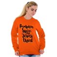thumbnail image 5 of Fall Pumpkin Spice and Jesus Christ Women Crewneck Sweatshirt Brisco Brands S, 5 of 6