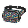 thumbnail image 2 of Disketp Colorful Carp Streamer Riñonera de Doble Capa, Bolsa de Cintura Ajustable para Viajes, Correr y Senderismo, Riñonera Ligera para Hombre y Mujer, 2 of 9