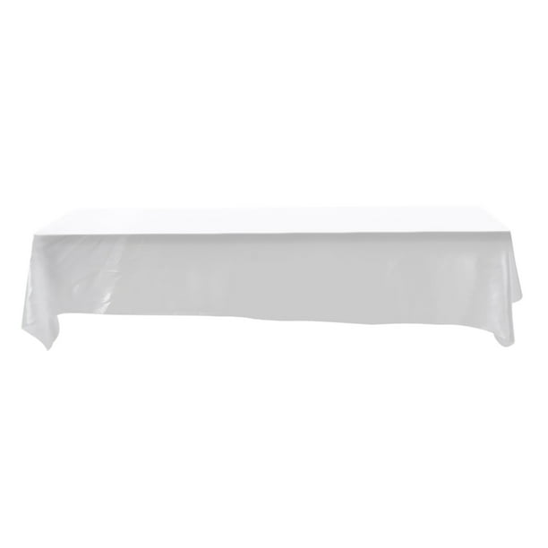 Mantel rectangular de 145 x 320 cm, resistente a las manchas, para decoración de banquetes, bodas y fiestas, color blanco