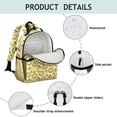 thumbnail image 3 of Funny Cartoon Pizza-Themed Student Backpack Lightweight and Water-Resistant School Book Bag with Pepperoni and Cheese Designs Spacious and Comfortable for Daily Use and Travel, 3 of 6