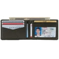 thumbnail image 3 of Alpine Swiss Mens Slimfold Wallet RFID Safe Bifold Genuine Leather ID Window, 3 of 6