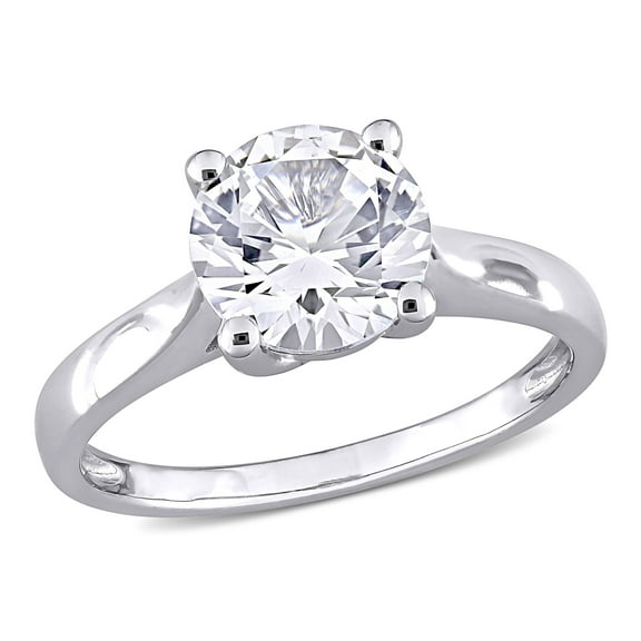 Everly Women's Created Sapphire 10K White Gold Engagement Ring
