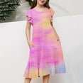 thumbnail image 4 of Summer Dresses For Girls Tween Girl Dresses Big Girls Dresses Gradient Casual Comfort Dress Beach Dresses Vacation Outfit, 4 of 5