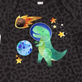 thumbnail image 4 of Inktastic Tyrannosaurus Rex Vs. Meteor Fun Space Dinosaur Boys or Girls Baby Bodysuit, 4 of 5