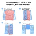 thumbnail image 4 of Multi Color Plastic Fast Clothes Folding Board Lazy Shirt T-Shirt Folding Tool Quick Fold Organizer for Closet Laundry Room Kids Adult Clothing Storage Dorm Household Space Saving Accessory, 4 of 6
